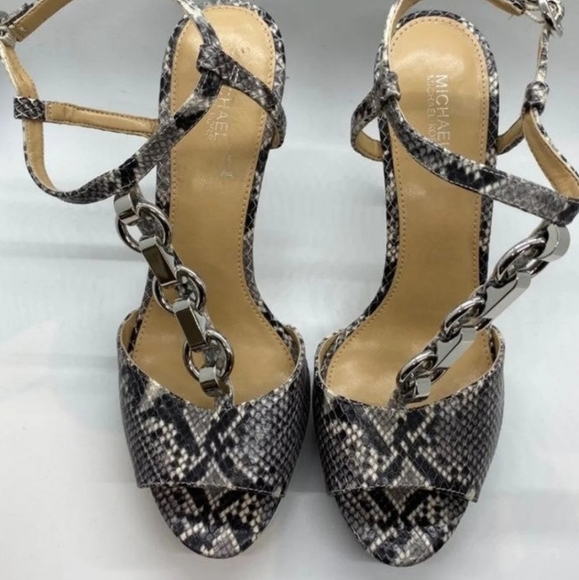 Michael Kors Snake Print Heels - Picture 3 of 12